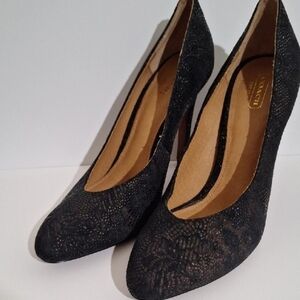 COACH Elegant Black Lace Women's Heels